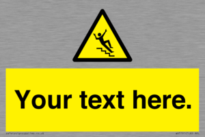 Custom Slippery Stairs Sign